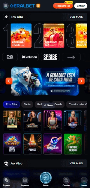 8. GeralBet: Cashback ao vivo nos melhores cassinos online Brasil